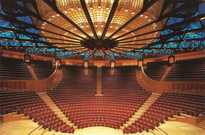 Image of the inside of the Cologne Philharmonie