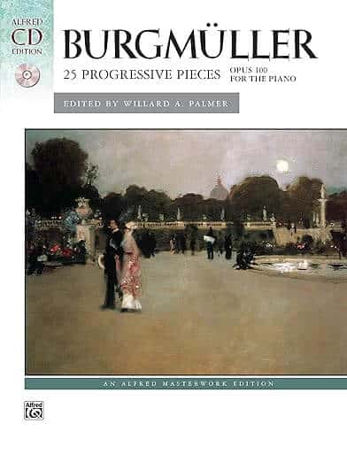 Burgmüller -- 25 Progressive Pieces, Op. 100: Book & CD cover